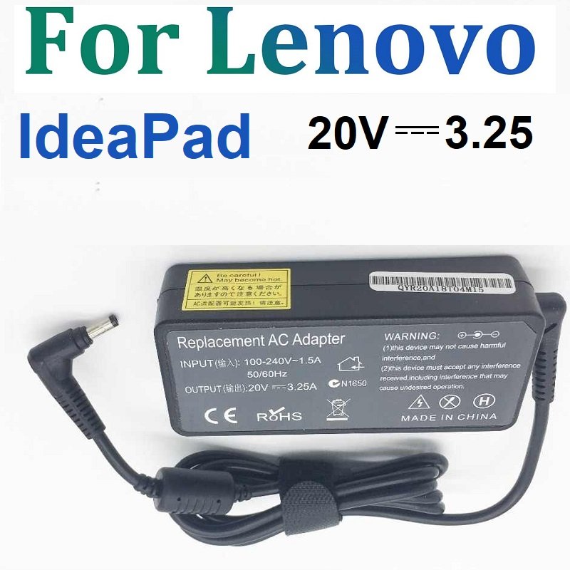CHARGEUR LENOVO 20V/3.25A/4.0*1.7/65W PF