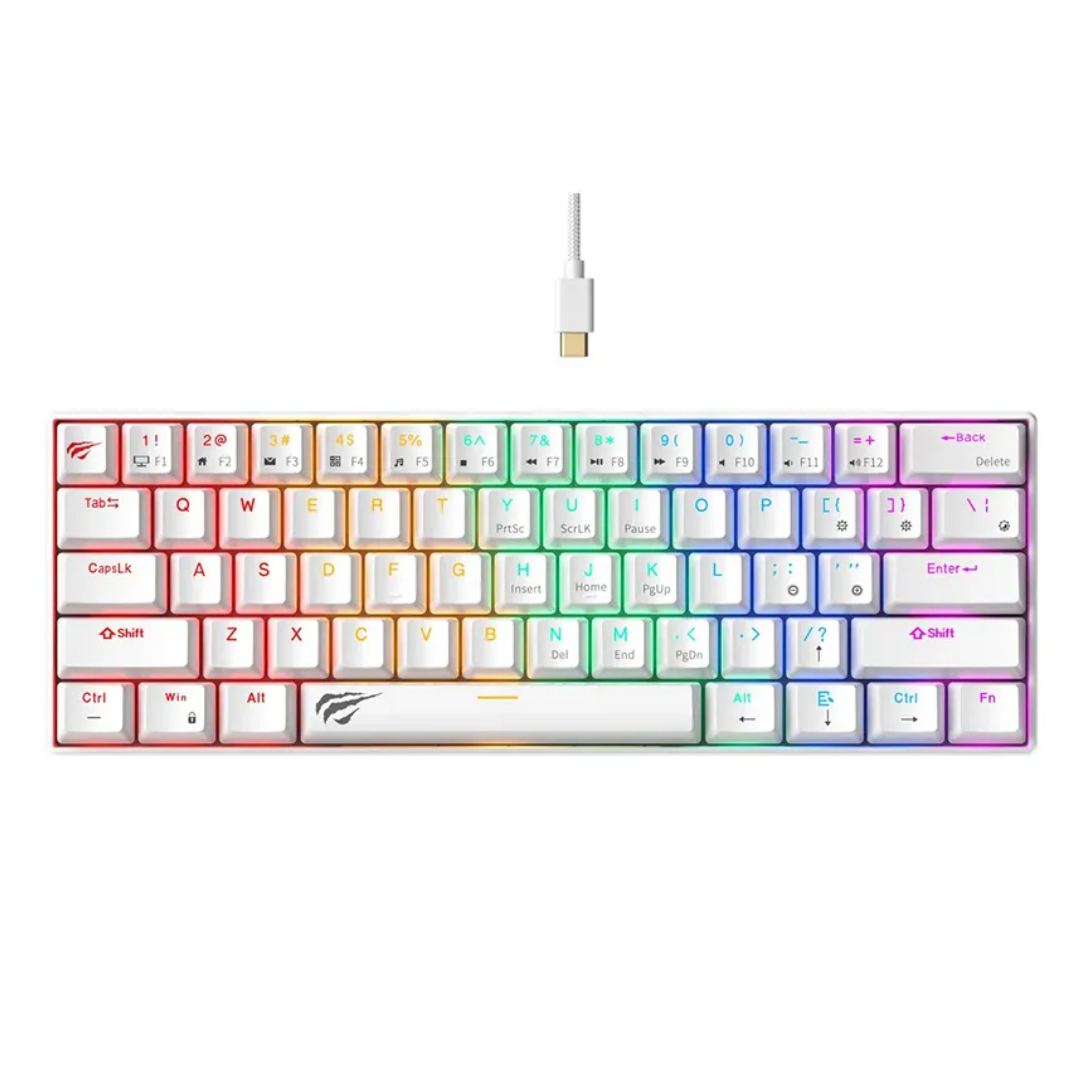 CLAVIER GAMER HAVIT MECANIQUE 884L SWITCH RED+SCREEN – Image 2