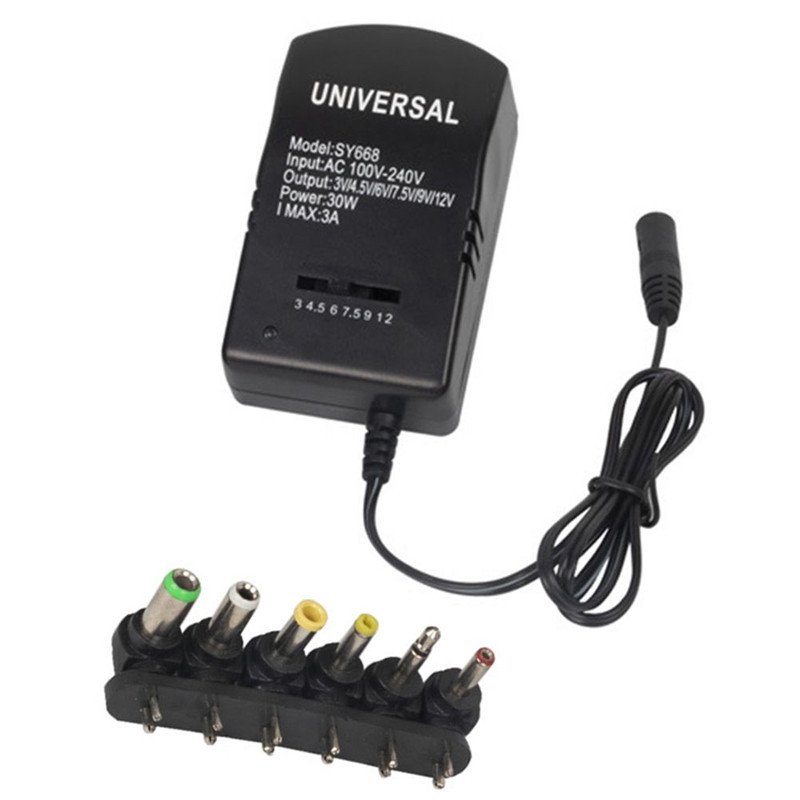 CHARGEUR UNIVERSAL 3V/4.5V/5V/6V/7.5V/9V/12V