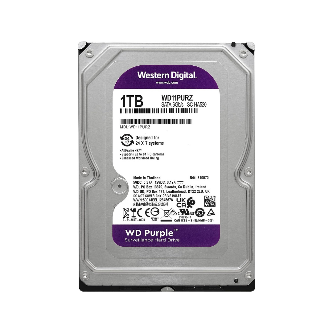 HDD 3.5" 1TB WD PURPLE