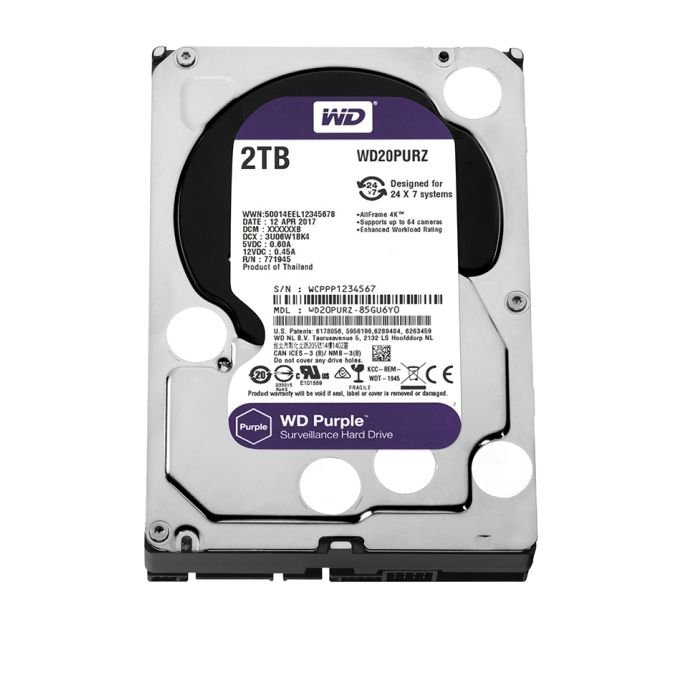 HDD 3.5" 2TB WD PURPLE