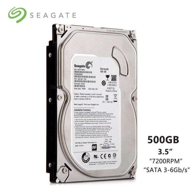 HDD 3.5" 500GB SEAGATE BARRACUDA