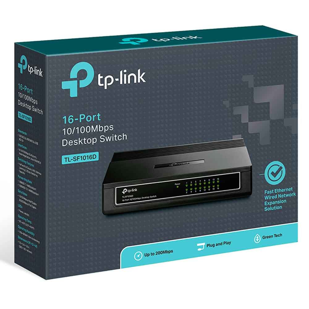 TP LINK SWITCH TL-SF1016D 16PORTS 10/100 MBPS – Image 2