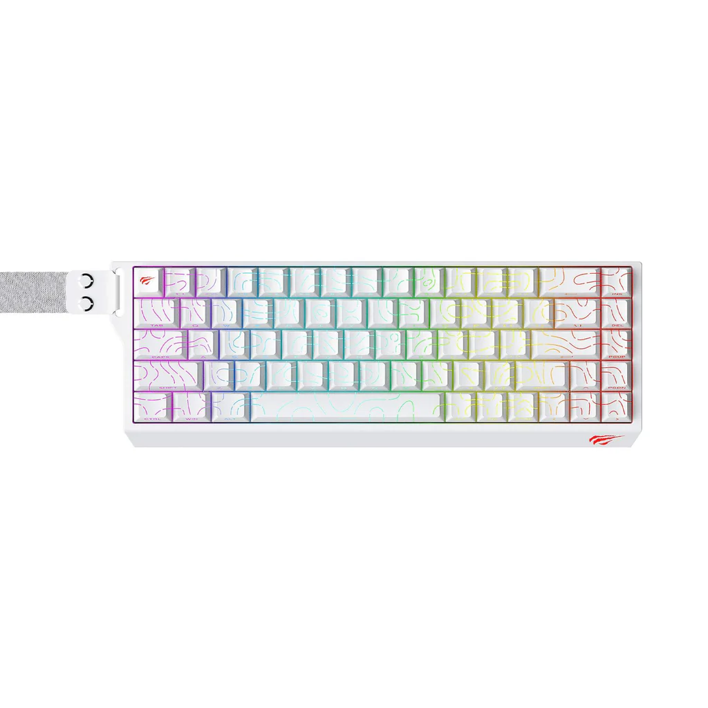 CLAVIER HAVIT MECANIQUE KB 922L WHITE SWITCH RED 65%